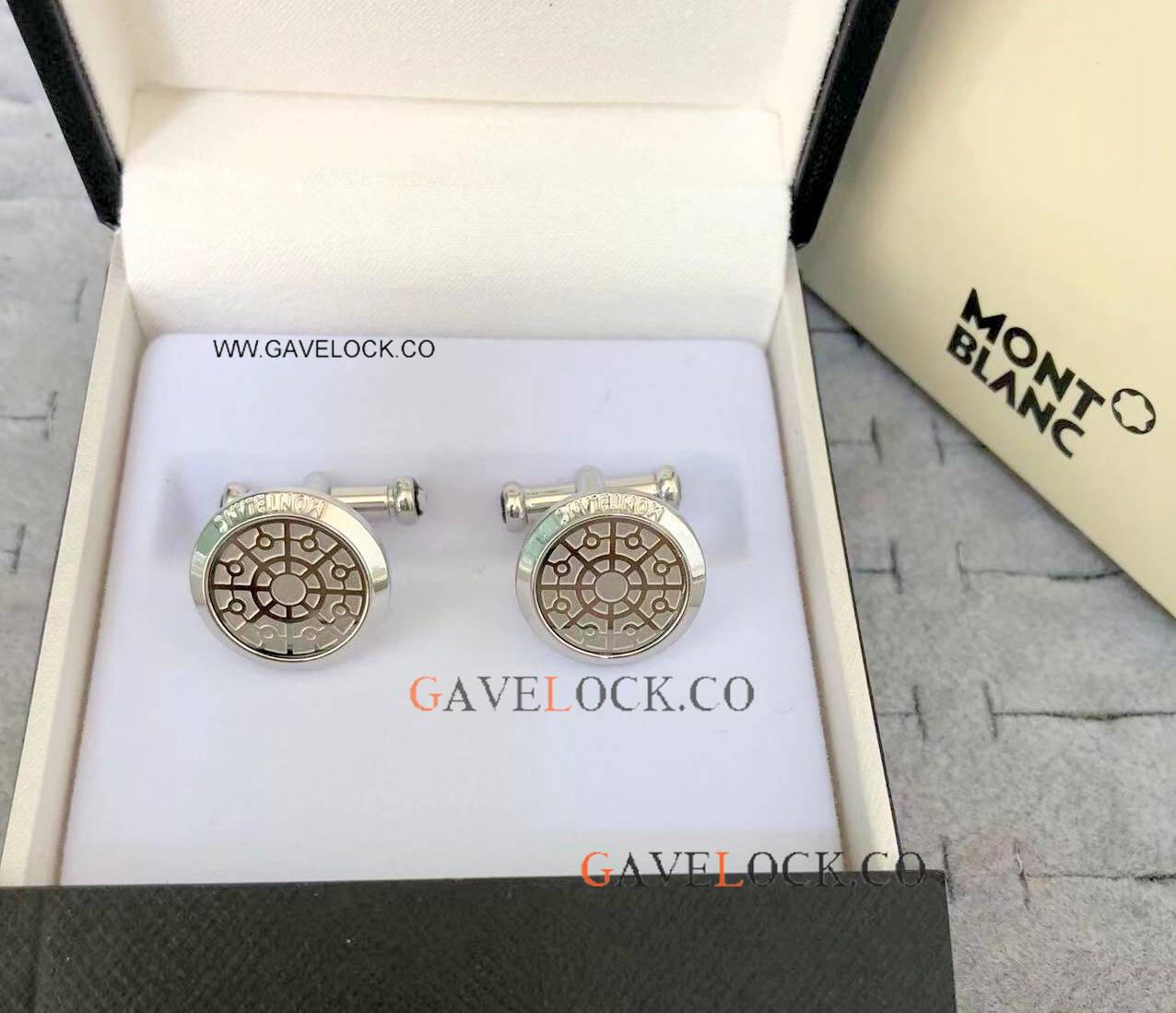 Stainless Steel Mont Blanc Cufflinks Best Replica